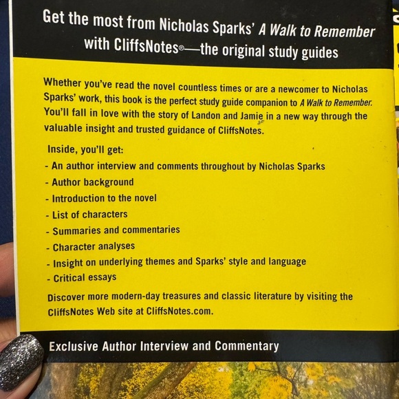 Nicholas Spark Teacher Guides And Cliff Notes For The Notebook/Walk To Remember - Picture 11 of 14